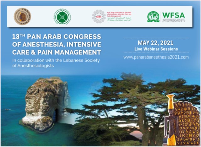 13th Pan Arab Congress of Anesthesia, Intensive Care and Pain Management 2021