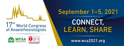 World Congress of Anaesthesiologists 2021 - REPLAY till Dec 5 + 29 CME points to claim